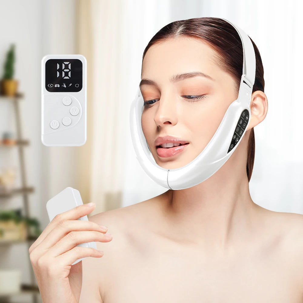 Hailicare V-Face Lifting Massager – Rechargeable Facial Slimming Device with Remote Control