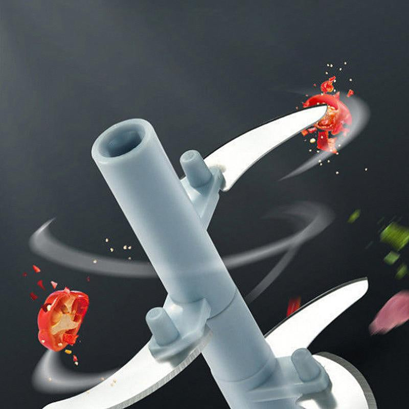 Manual Hand Chopper — 500/900ml Rope Pull Food Processor for Garlic, Onion & Salad