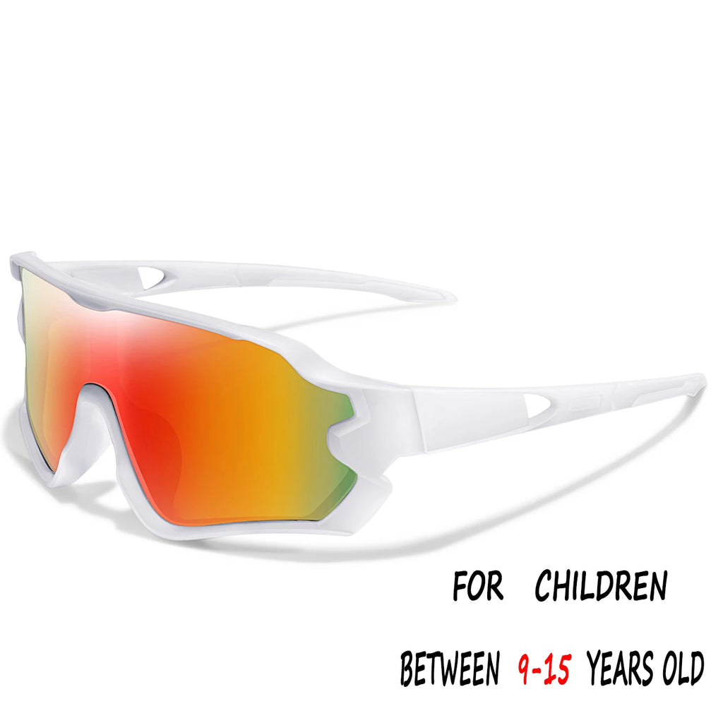 Kids UV400 Cycling Sunglasses — Ages 9–15