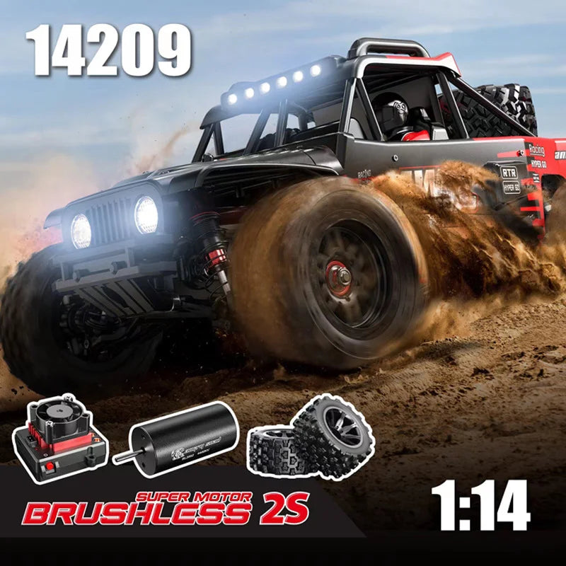 Hyper Go MJX 14209 1/14 Scale 4WD Brushless RC Car – 75KM/H Off-Road Racing Truck