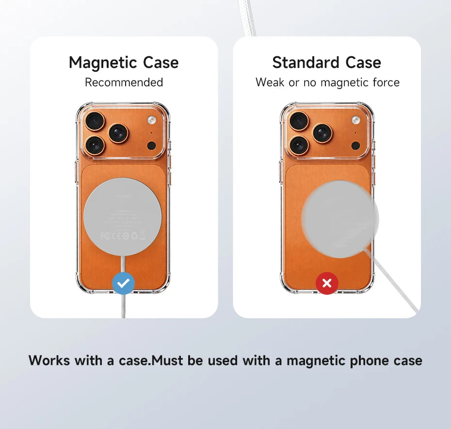 Hagibis Qi2.2 25W Dual-Sided Magnetic Wireless Charger – MagSafe Pad for iPhone 14–17 & AirPods