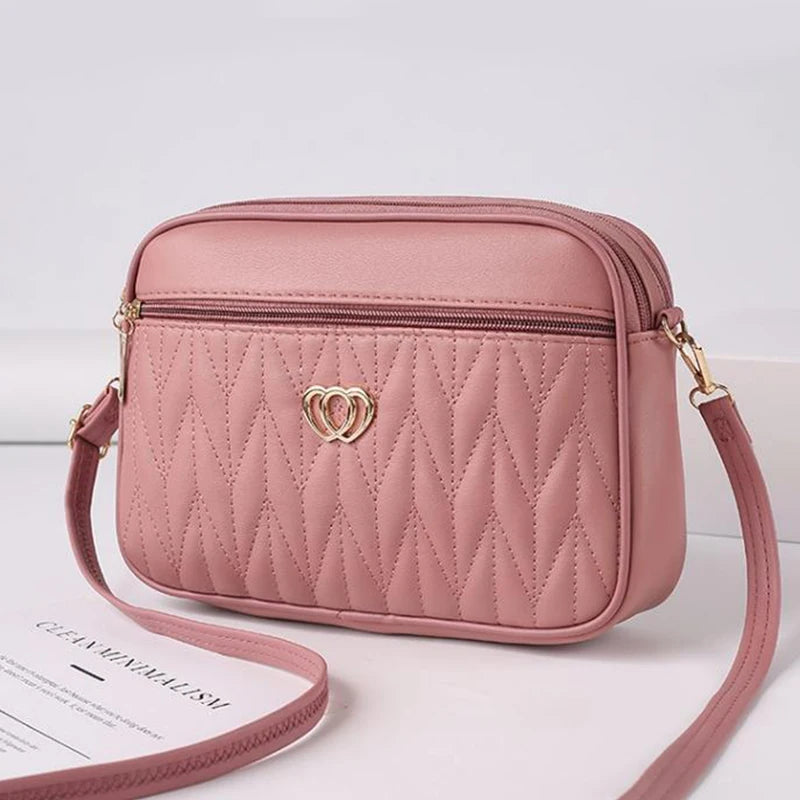 Soft PU Alligator Flap Crossbody Bag – Tassel Shoulder Purse for Women
