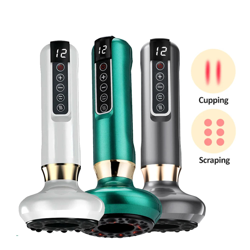 Electric Vacuum Cupping Device – Anti-Cellulite Body Massager with Guasha & Infrared Heat