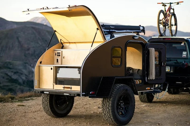 Family Camping Trailer — Large Storage Foldable Utility Cart for RV, Beach & Outdoor