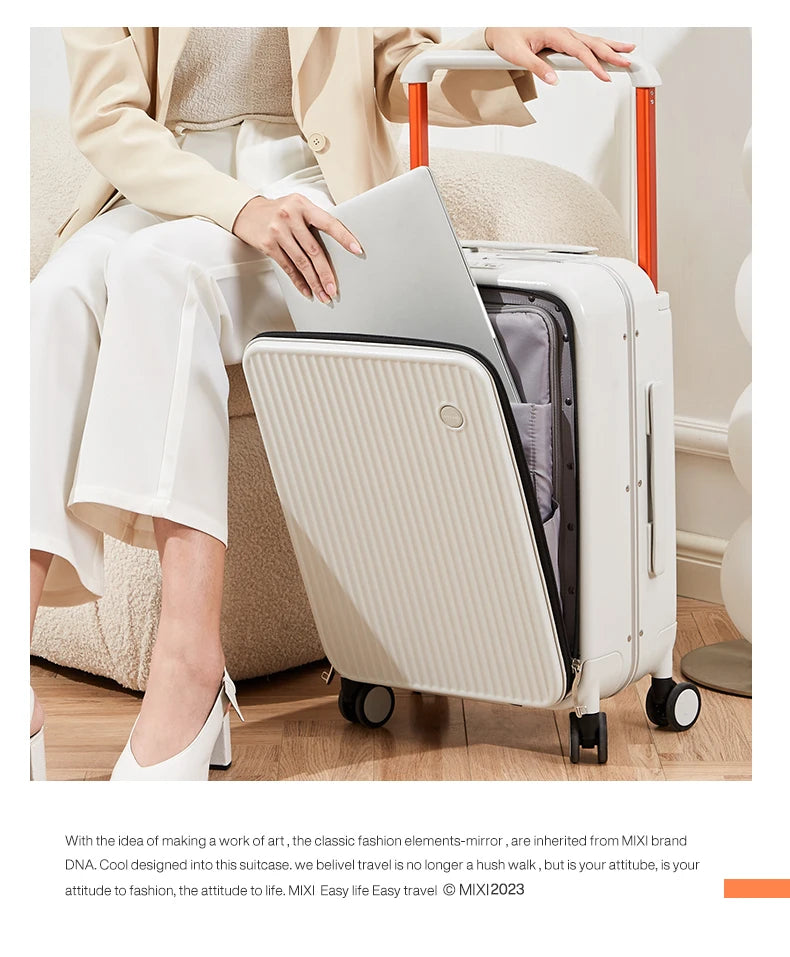 Mixi Front-Pocket Laptop Suitcase – PC Aluminum Frame