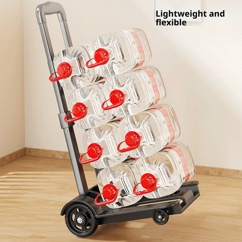 Folding Luggage Trolley – Portable Travel & Shopping Cart