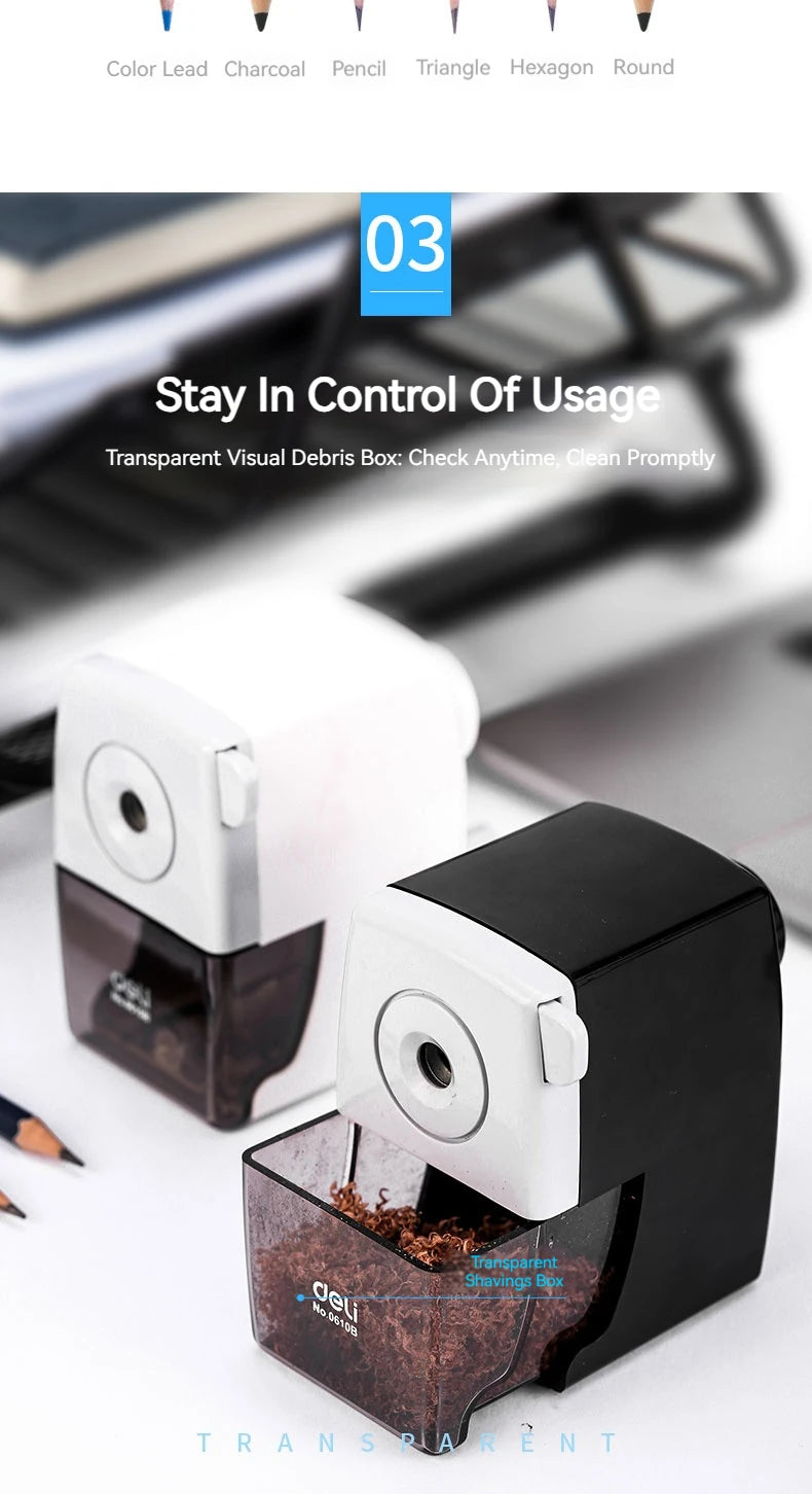 Deli Manual Rotary Pencil Sharpener