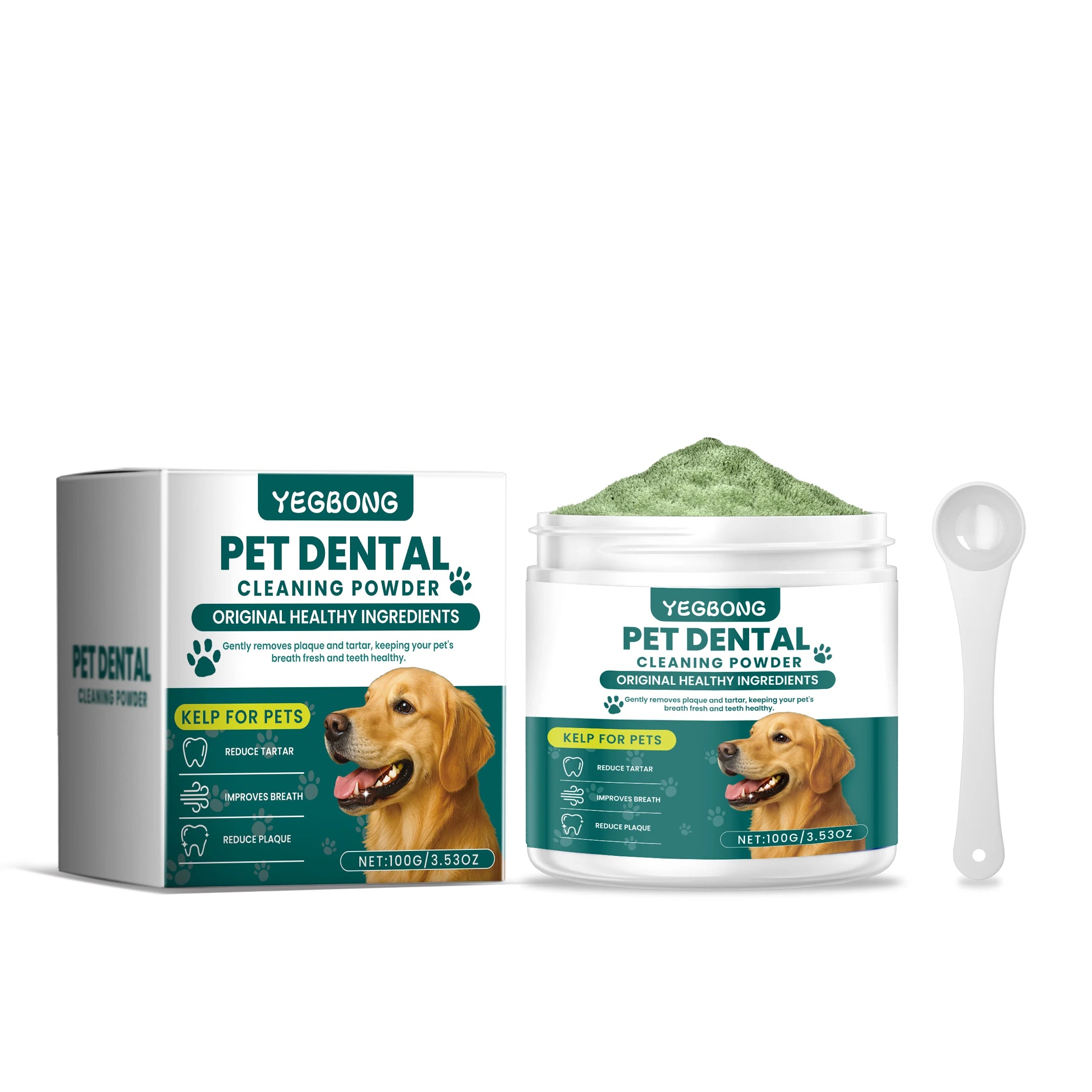 Fresher Breath. Healthier Gums. — Pet Teeth Cleaning Powder for Dogs | 100g, Reduces Tartar & Plaque, Freshens Breath, Gum Protection
