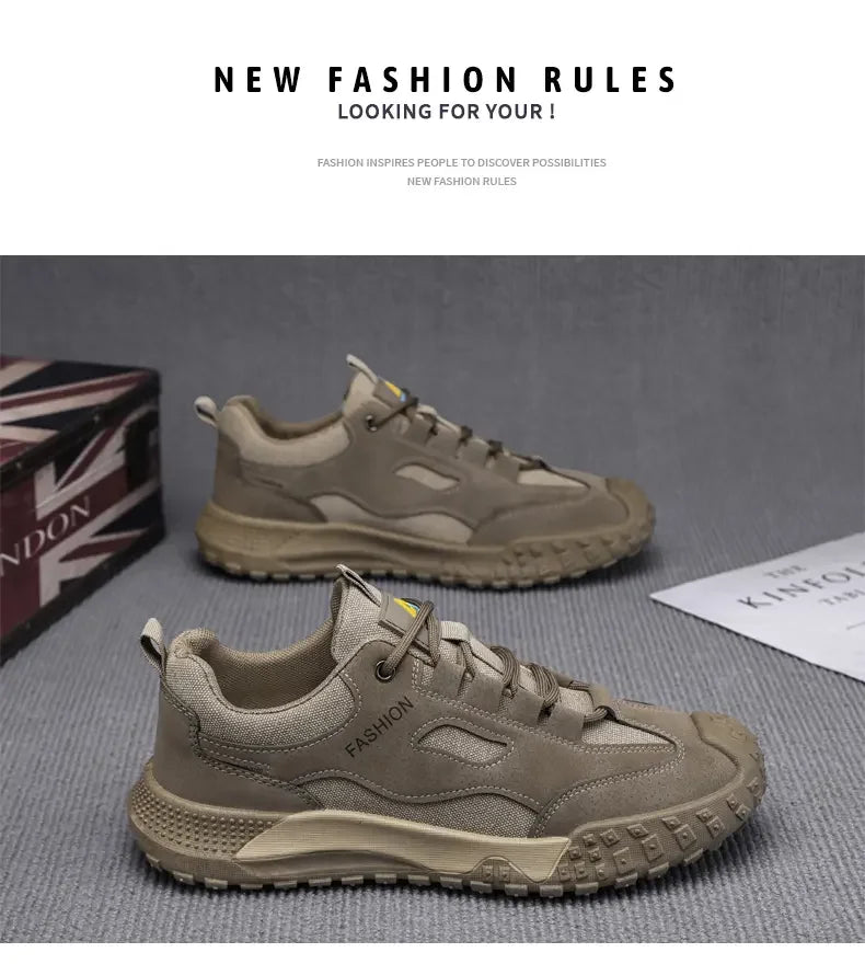 Men's Thick-Sole Anti-Slip Outdoor Platform Sport Shoes