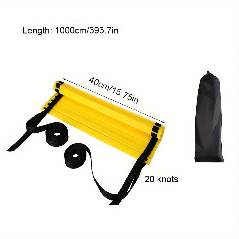 Agility Ladder Set – 2-10M Speed Training with Carry Bag for Soccer, Football, Footwork & Home Gym Drills