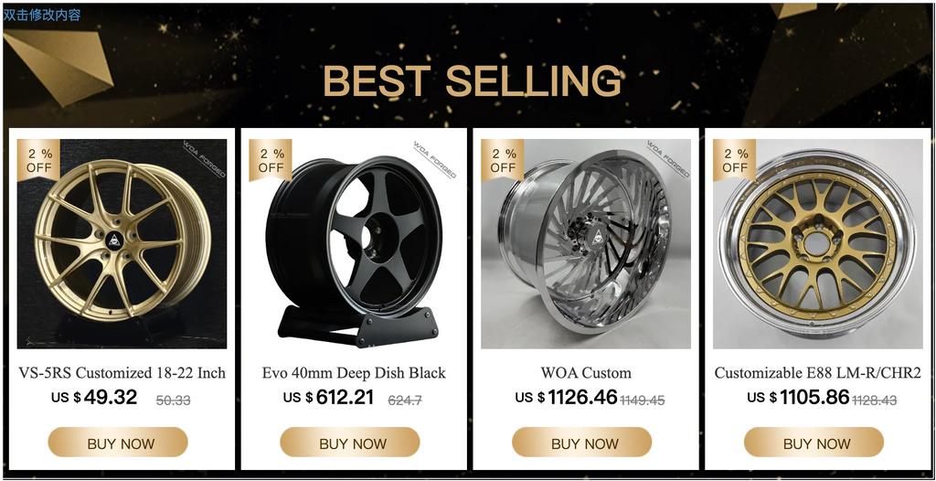 Custom Forged Wheels – 6061-T6 Aluminum
