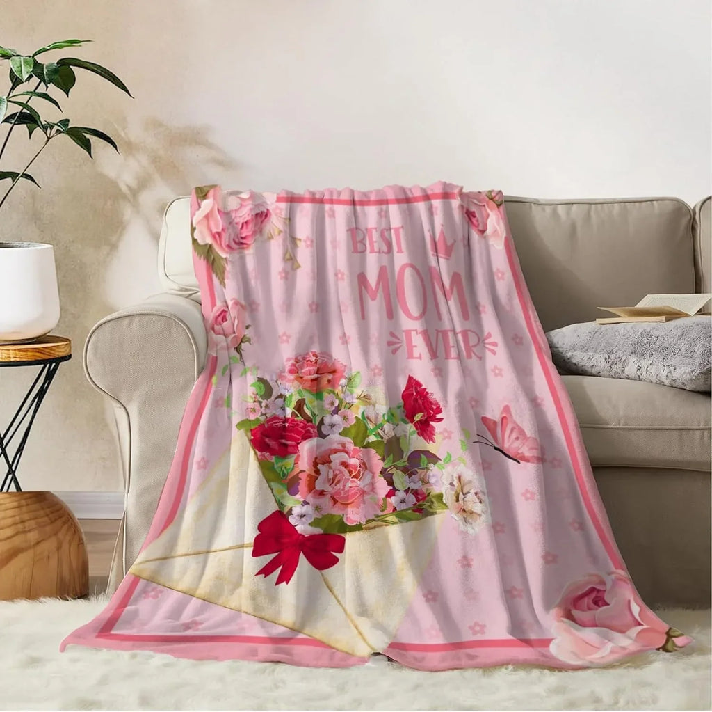 Family Gift Throw Blanket – Soft Warm Personalized Gift for Dad, Mom, Grandparents & Family