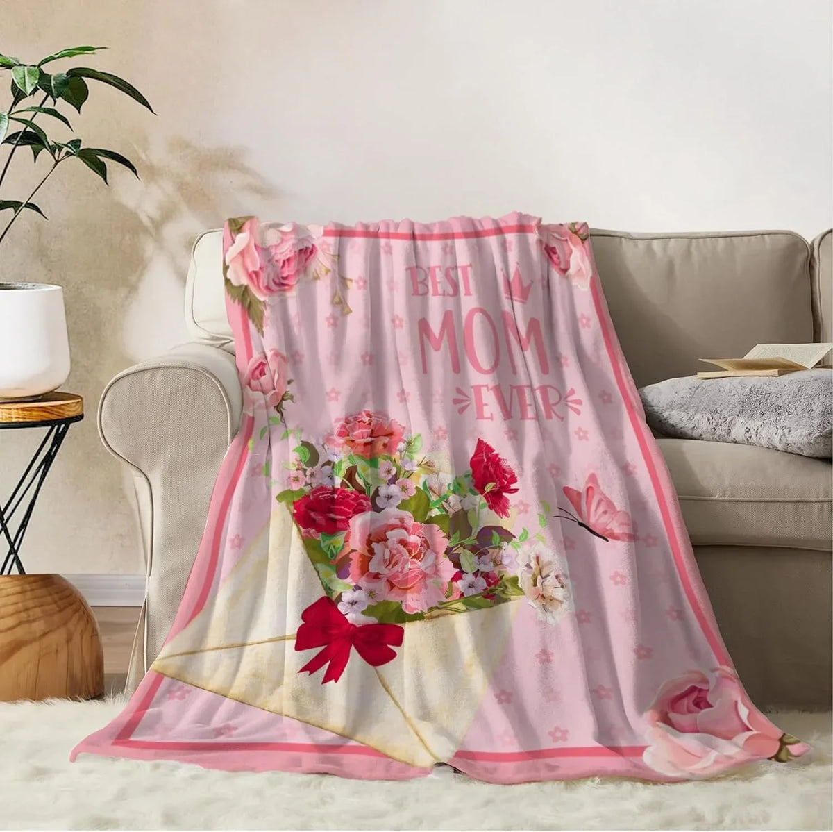 Family Gift Throw Blanket – Soft Warm Personalized Gift for Dad, Mom, Grandparents & Family