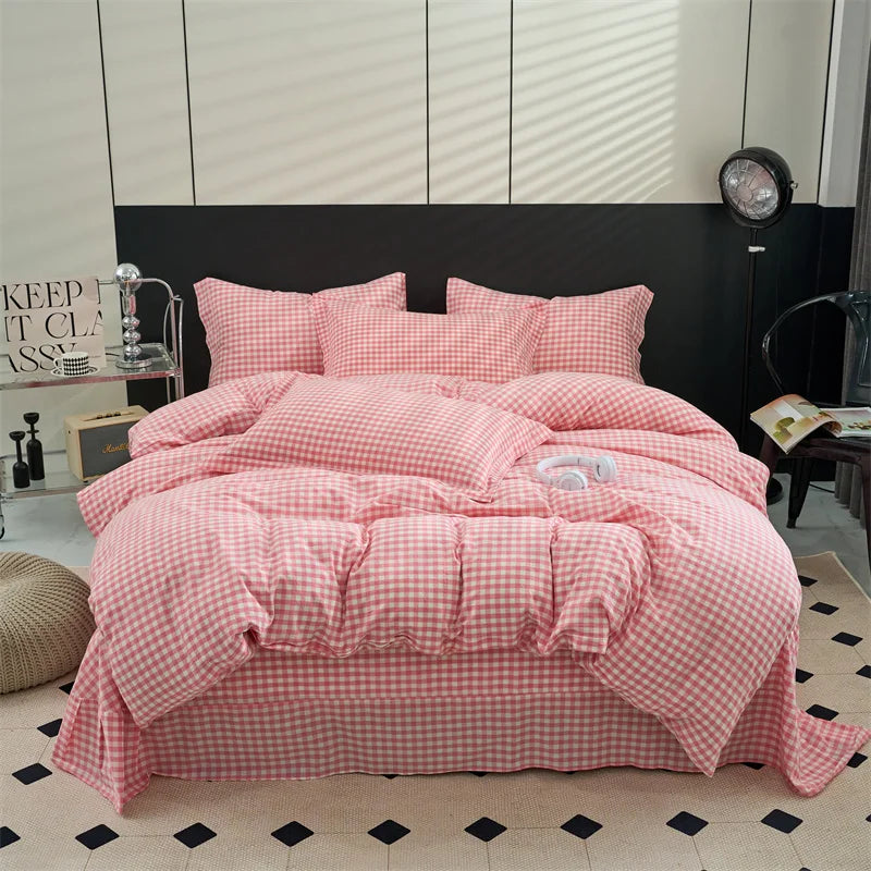 100% Cotton Plaid Duvet Cover | Classic Plaid Style, 160x210 to 220x240cm, Pillowcase Sold Separately