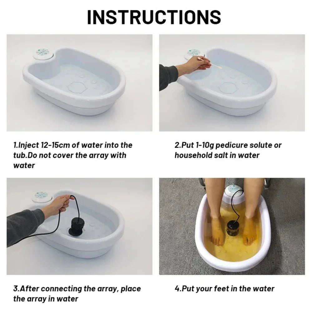 Ionic Foot Spa Bath Detox Machine — Ion Detoxifier Massager for Relaxation & Pedicure