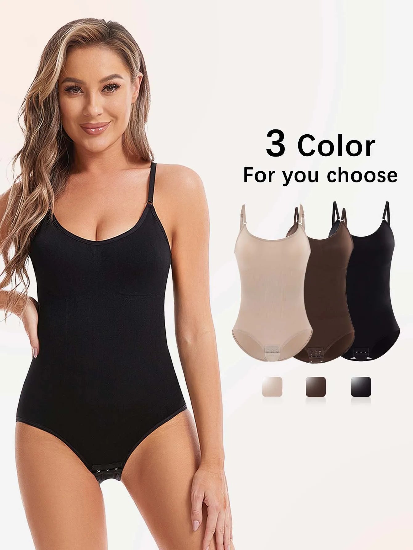 Seamless Slimming Open-Crotch Bodysuit Shapewear — Butt Lifting & Tummy Control
