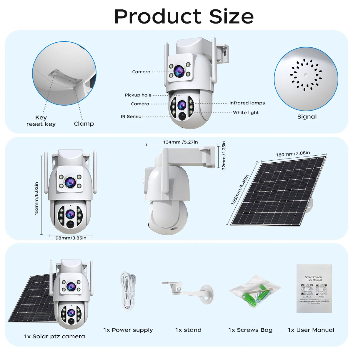 JOOAN Solar Wi-Fi Security Camera with Motion Alerts