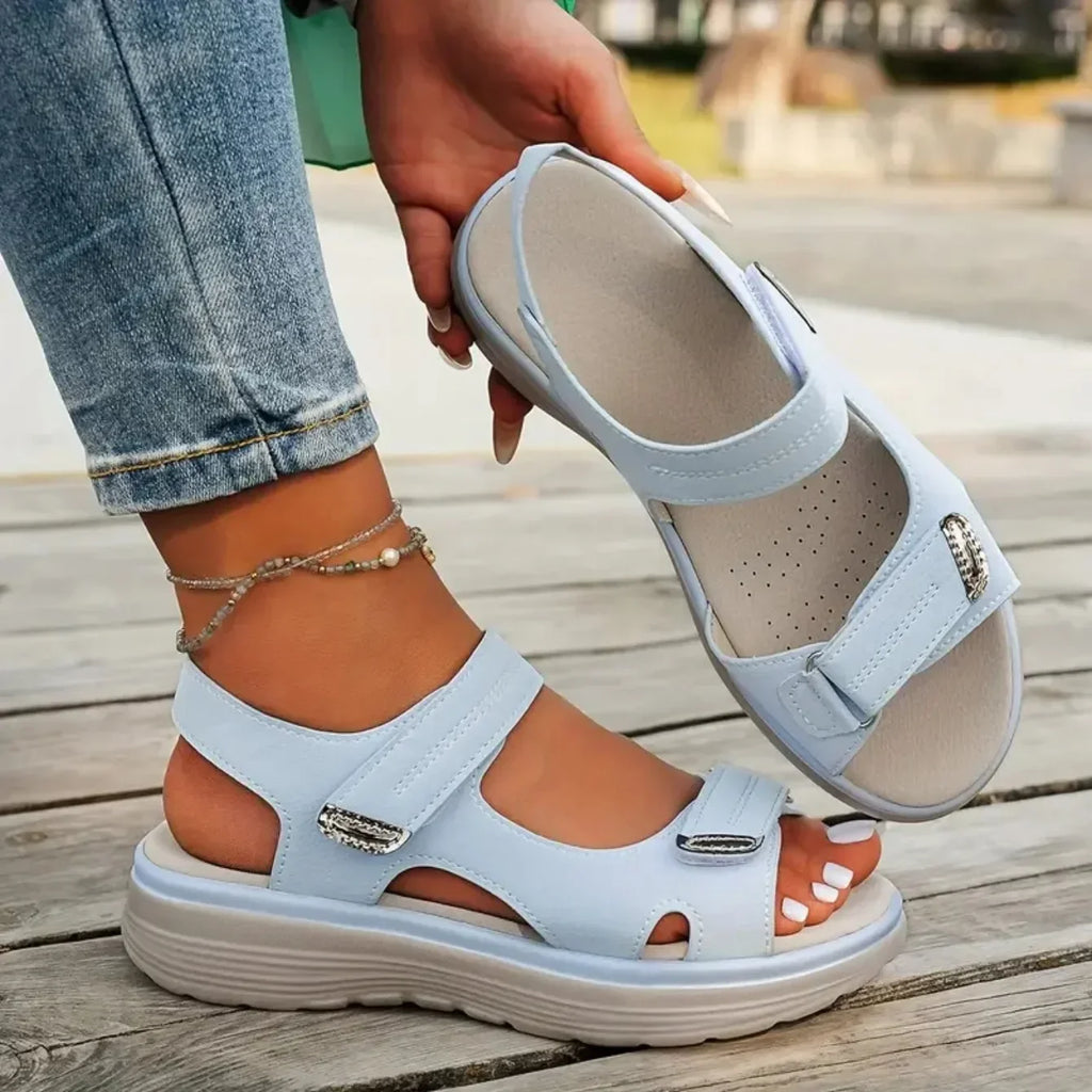 Women's Fashion Platform Sandals 2025 – Lightweight Travel Beach Slippers