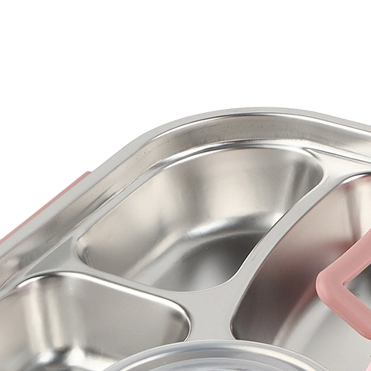 1500ml 4-Compartment Bento Lunch Box – Stainless Steel
