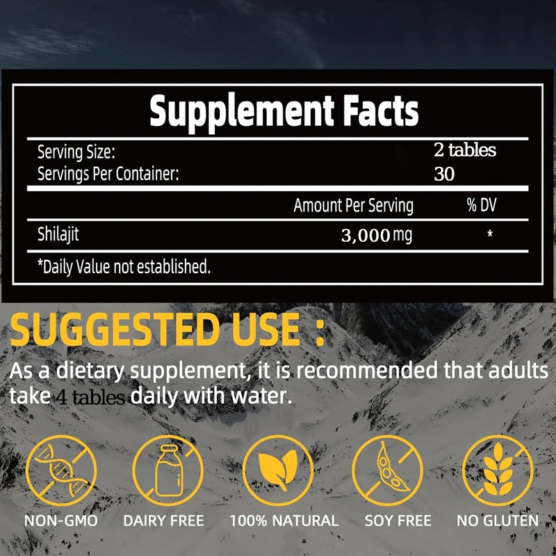 Shilajit Ashwagandha Black Maca Men’s Health Capsules — Energy, Stamina & Vitality Support