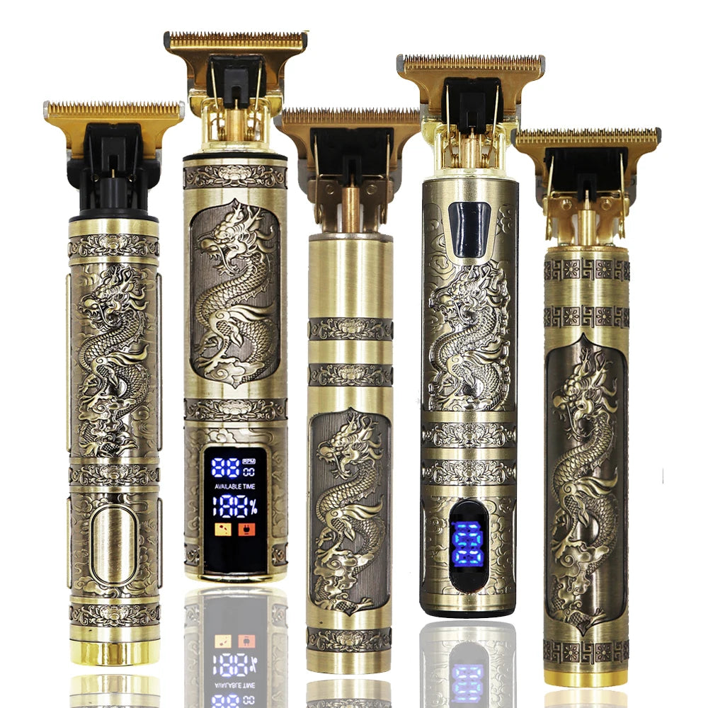 OHS Dragon Vintage T9 Professional Hair Clipper – Carving & Beard Trimmer, CE Certified