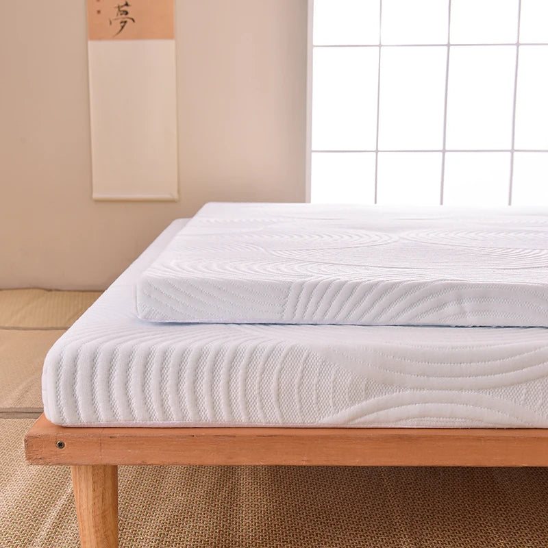 Cooling Gel Memory Foam Mattress Topper – 8cm Thick, Removable Cover, Pain Relief