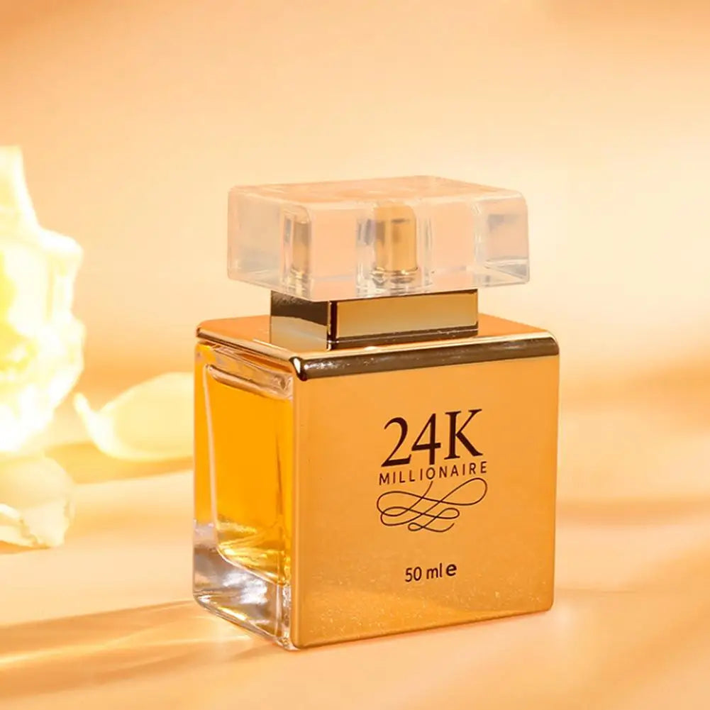 24K Gold Luxury Women's EDP 50ml – Floral Fruity Long-Lasting Fragrance