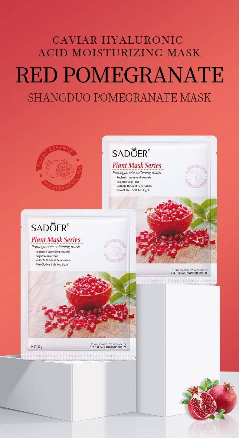 Natural Plant Face Masks — Moisturizing & Firming (8-Pack)