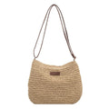 Woven Straw Crossbody Bag – Boho Beach Shoulder Bag for Women