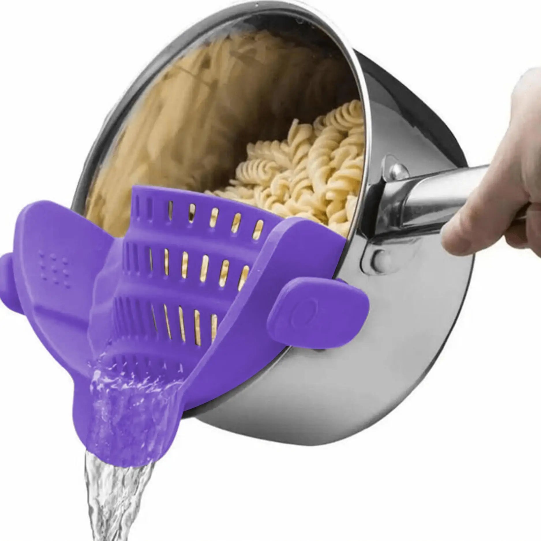 Clip-On Pot Strainer — Adjustable Strainer for Pots, Pans & Bowls