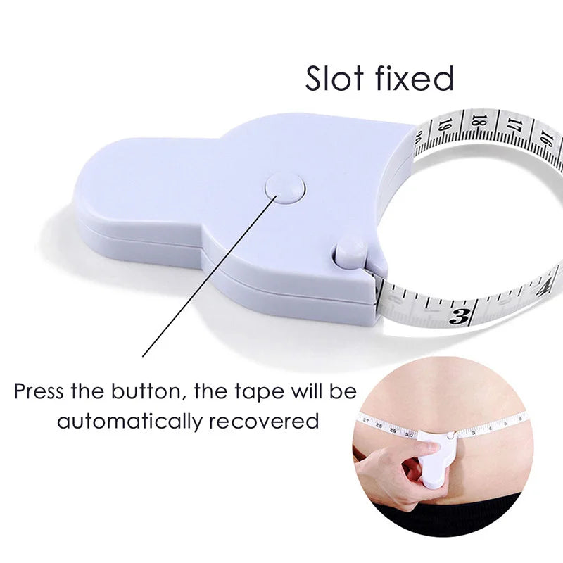 Self-Tightening Body Measuring Tape — 150cm Retractable Tailor Ruler