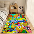 SpongeBob Crystal Velvet Area Rug – Non-Slip Bedroom Carpet & Doormat for Kids & Home Decor