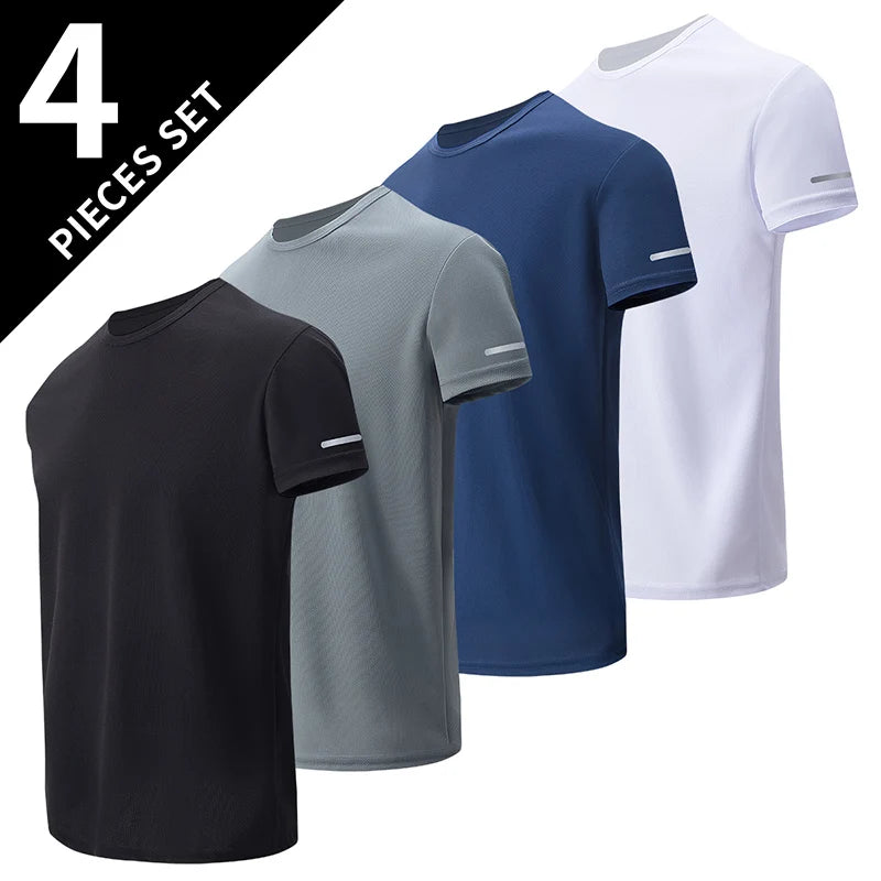 Men's Gradient Quick-Dry Sport T-Shirt — Multi-Pack Athletic Tees