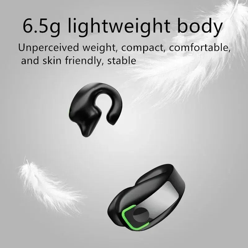 MECOTTZ Bluetooth 5.3 Ear Hook Earphone – Hybrid Driver, ANC, IPX5, 688Hr Standby, CE/RoHS, Single & 3-Pack
