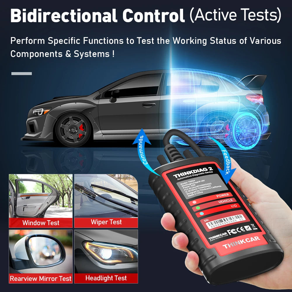 THINKCAR Thinkdiag 2 OBD2 Scanner — Full System Diagnostic Tool for All Car Brands