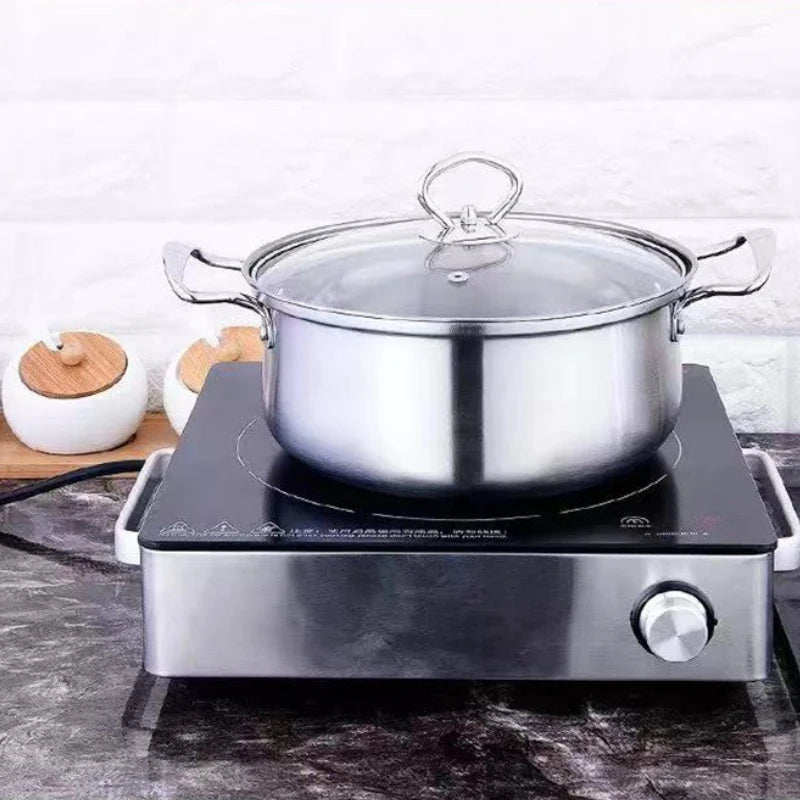 Stainless Steel Cookware Set – Soup Pot & Milk Pan