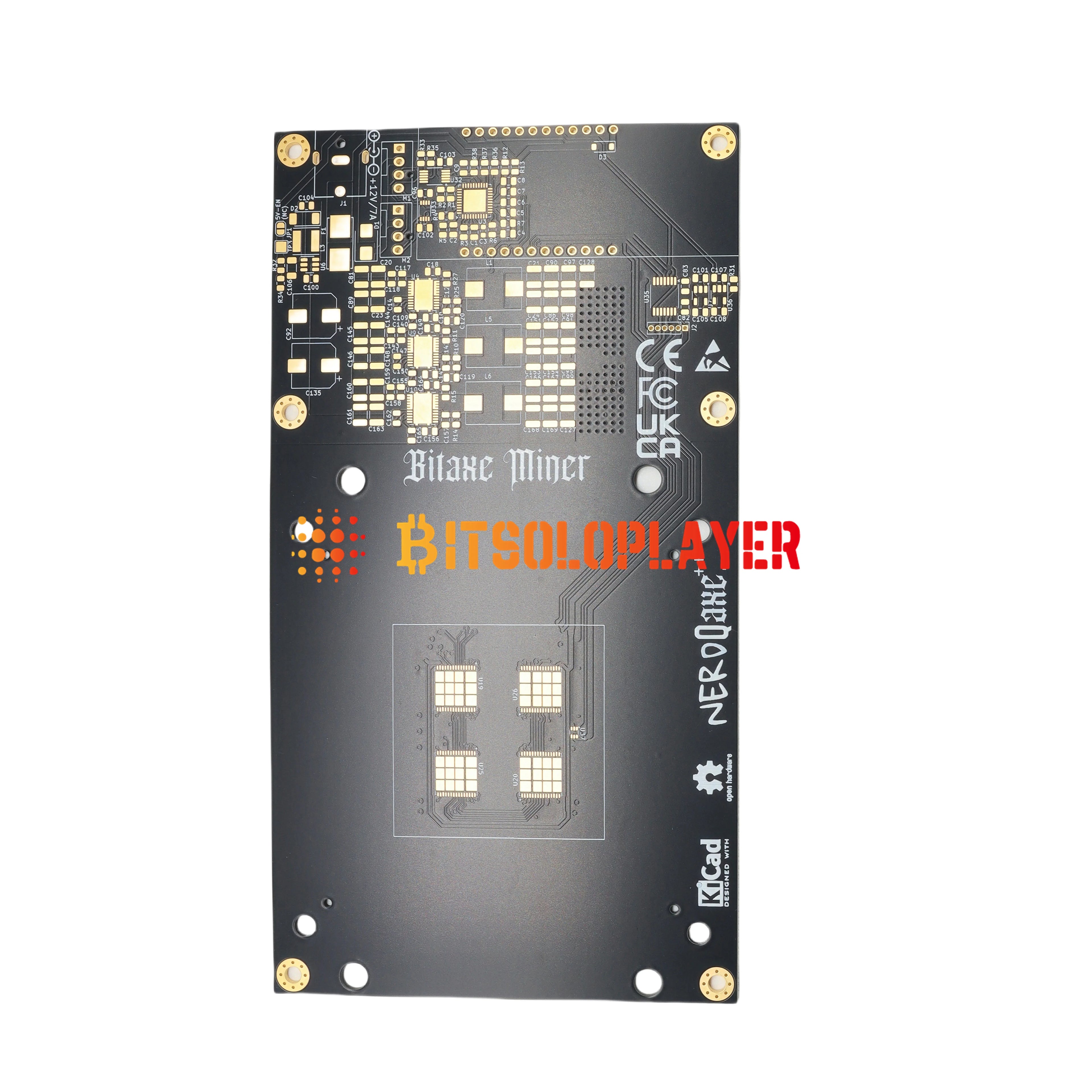 Open Source PCB Board for NerdQaxe++ Rev6.1 Bitcoin Miner – BM1370 ASIC Replacement Board