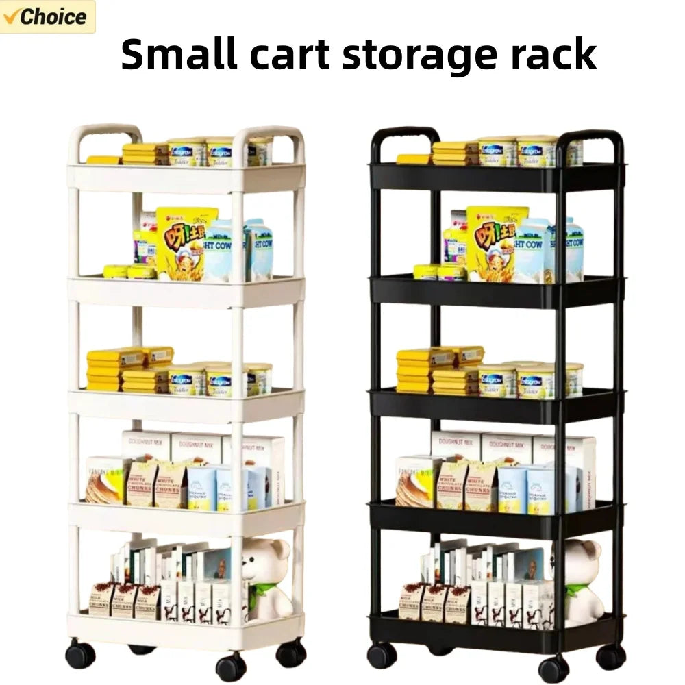 5-Layer Rolling Kitchen Storage Trolley — Mobile Multi-Layer Shelf for Kitchen, Bathroom & Living Room