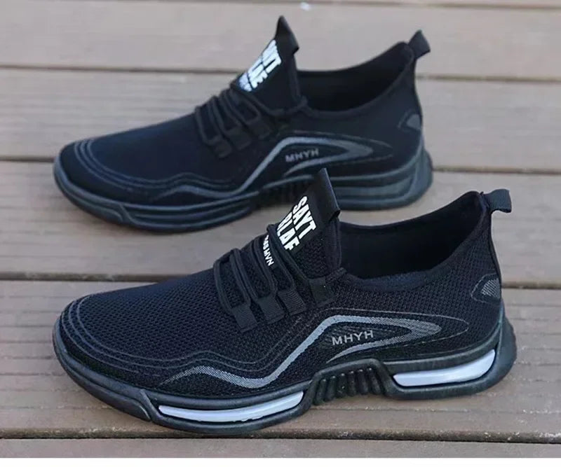 Men's Slip-On Fashion Sneakers – Breathable Running & Gym Shoes