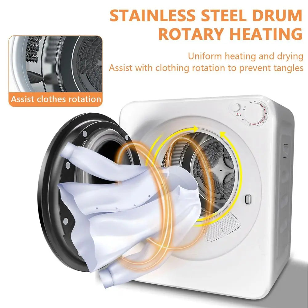 Portable Washer & Dryer Combo Set — 1.8 Cu Ft Clothes Dryer, 18 lbs Twin Tub Washing Machine, Compact Laundry for Apartments & RVs