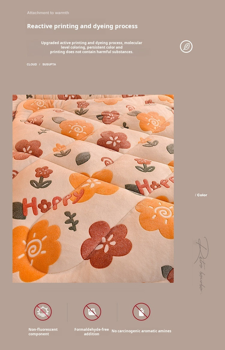 Double-Sided Lamb Fleece Winter Comforter – Thickened Velvet Warm Quilt, 5 Colors & 7 Fill Weights