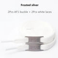 AF1 Shoelaces Combination Set — White Flat Laces & Shoe Decoration for Air Force One Sneakers - Authority Asset Brand