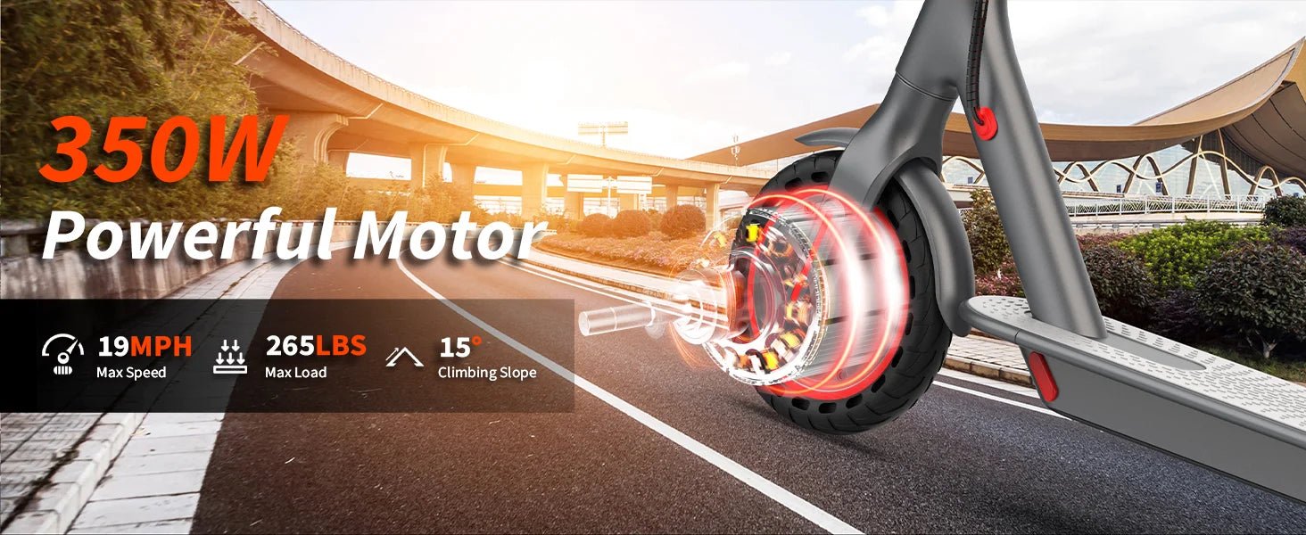 AOVOPRO ES80 Electric Scooter — 350W Motor, 19 MPH, 10.5Ah Battery, Smart App, Foldable - Authority Asset Brand