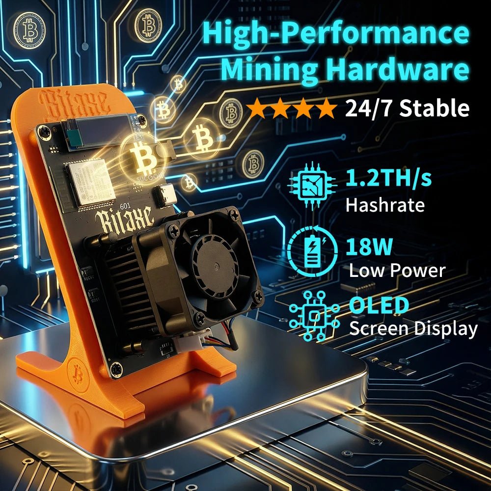 Bitaxe Gamma 601 Bitcoin Solo Miner — 1.2TH/s 18–25W BM1370 ASIC Open Source - Authority Asset Brand