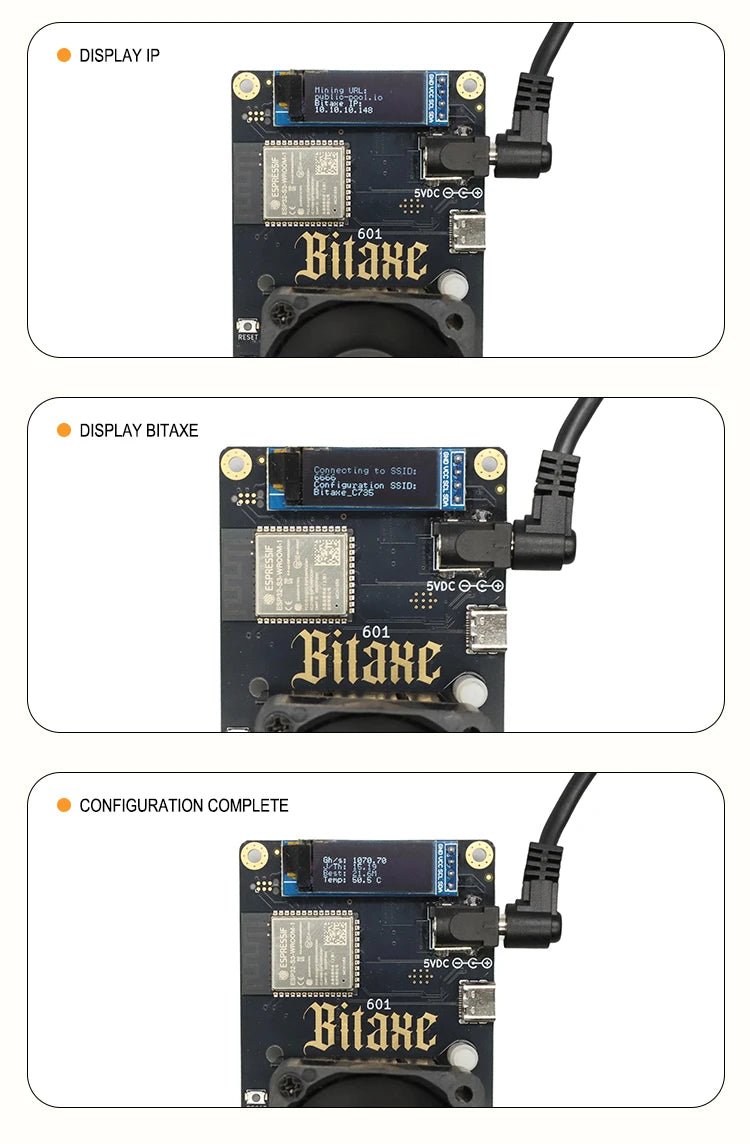 Bitaxe Gamma 601 Bitcoin Solo Miner — 1.5TH/s 25W Open Source with Power Supply - Authority Asset Brand