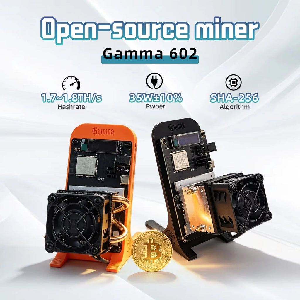 Bitaxe Gamma 601/602 Bitcoin Solo Mining Machine — 1.7–1.8TH/s Overclockable Open Source ASIC - Authority Asset Brand