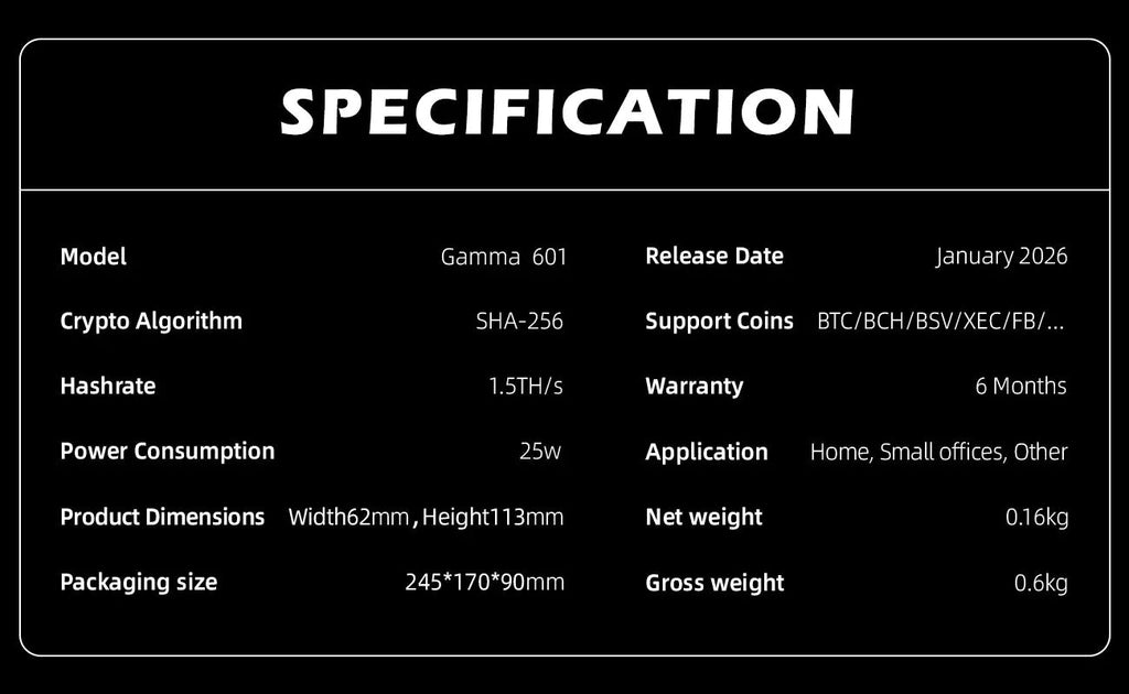 Bitaxe Gamma 602 Bitcoin Solo Miner — 1.5–1.7TH/s BM1370 Open Source with Power Supply - Authority Asset Brand