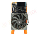 Bitaxe NerdQaxe++ Bitcoin Miner — 4.8TH/s 68W 4×BM1370 ASIC with 120W Power Supply - Authority Asset Brand