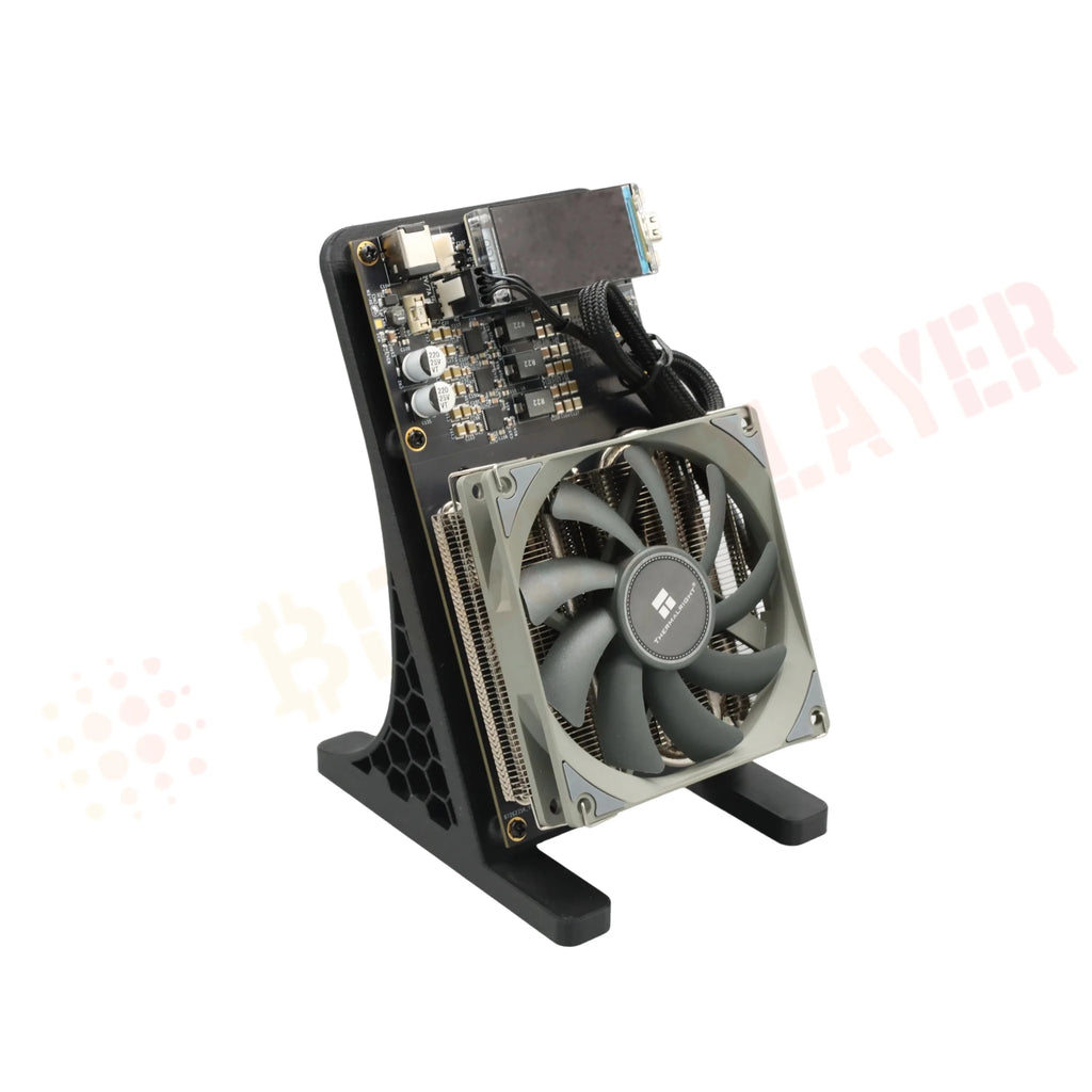 Bitaxe NerdQaxe++ Bitcoin Miner — 4.8TH/s 68W 4×BM1370 ASIC with 120W Power Supply - Authority Asset Brand