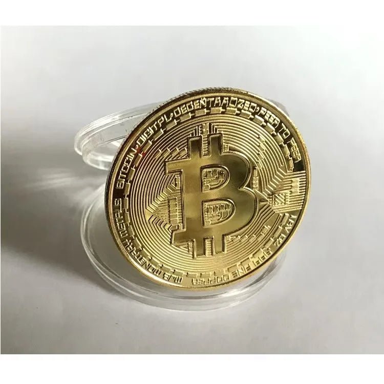 Bitcoin & Ethereum Commemorative Coin Medal — Gold & Silver Crypto Collector's Coin - Authority Asset Brand